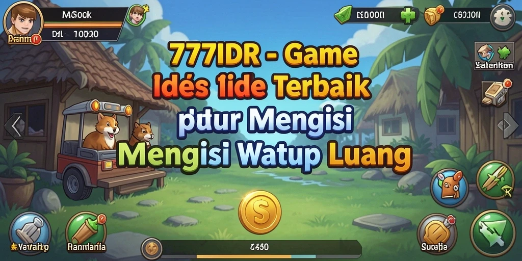 Screenshot gameplay 777IDR menampilkan aktivitas mengumpulkan sumber daya.