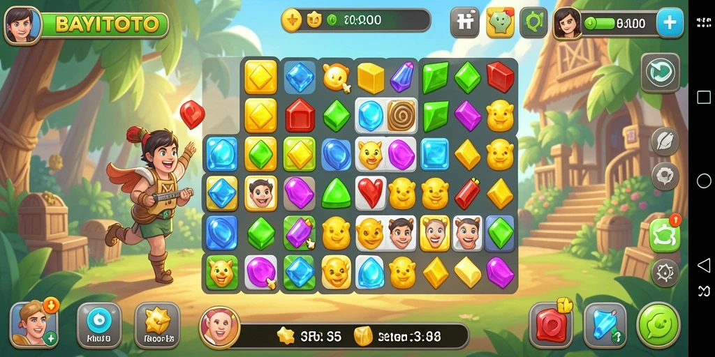 Tangkapan layar gameplay <strong>BAYITOTO</strong> yang menunjukkan momen mencocokkan objek.