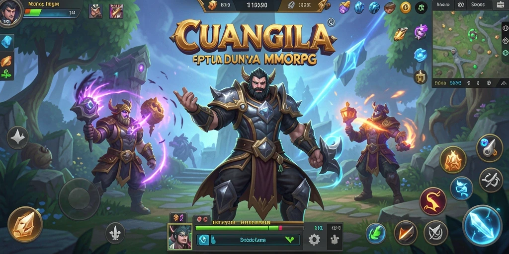 Tampilan seru gameplay MMORPG di CUANGILA yang penuh aksi.