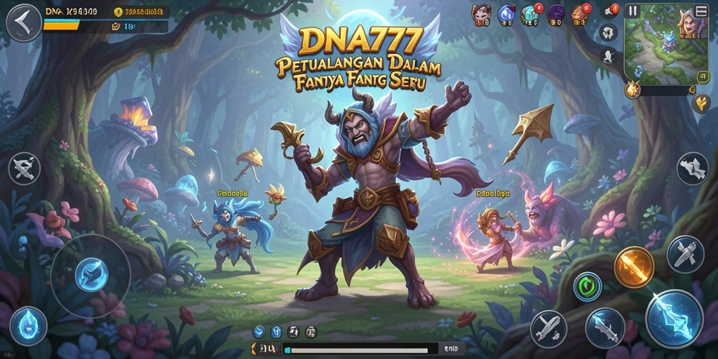Gameplay seru dalam <strong>DNA777</strong> menunjukkan aksi pertempuran yang intens.
