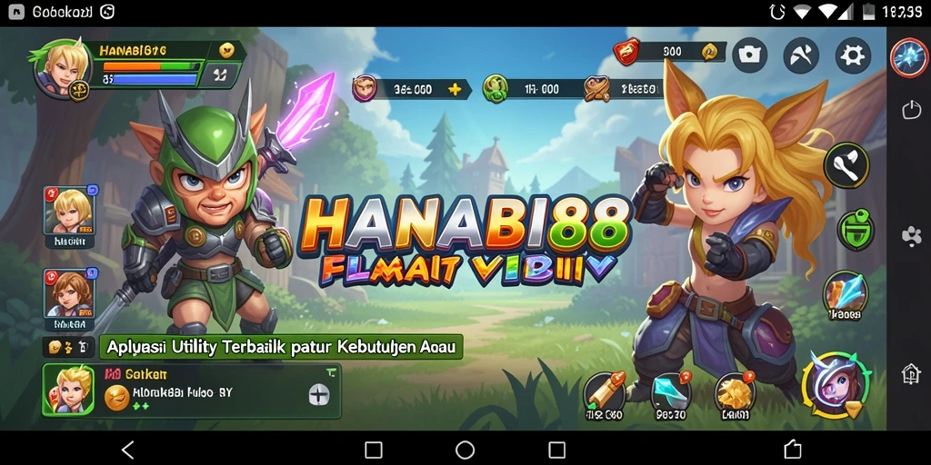 Tangkapan layar utama <strong>HANABI88</strong> yang menampilkan antarmuka aplikasi Utility.