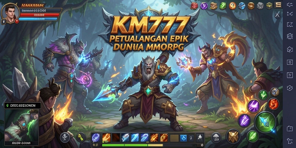 Screenshot gameplay KM777 yang menampilkan aksi seru dan dunia yang luas.