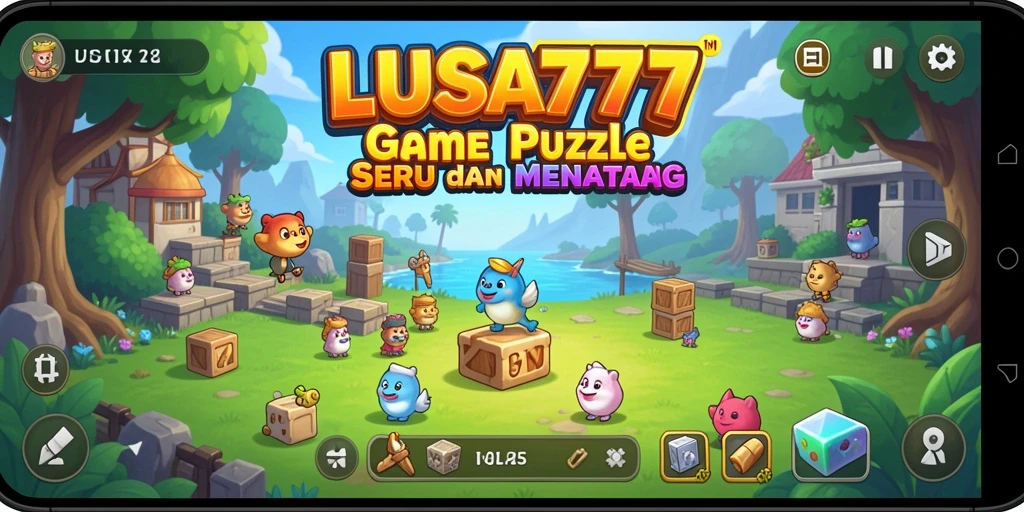Tampilan gameplay LUSA777 yang menantang dan penuh warna.