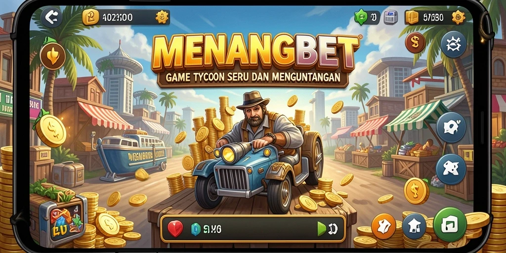 Tangkapan layar gameplay dari MENANGBET yang menampilkan strategi bisnis.