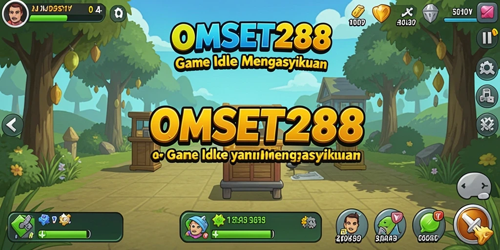 Tampilan gameplay OMSET288 dengan grafis yang menarik dan gameplay Idle.