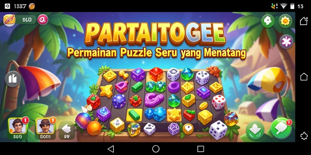Screenshot dari gameplay PARTAITOGEL yang menampilkan tantangan puzzle menarik.