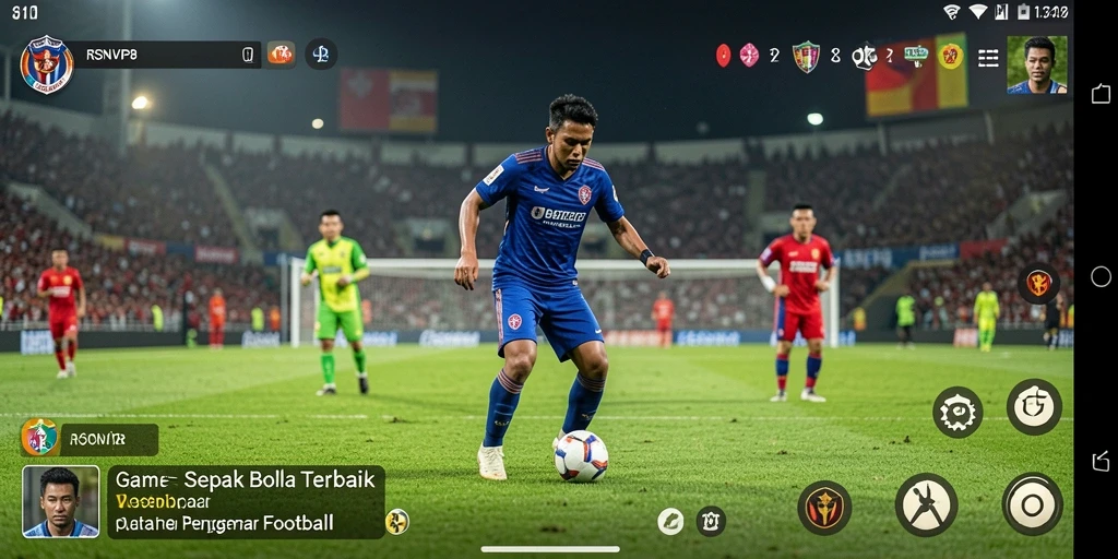 Tampilan menarik dari gameplay seru sepak bola di RSNVIP8.