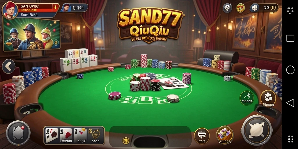 Gameplay QiuQiu yang menarik dan seru di SAND77.