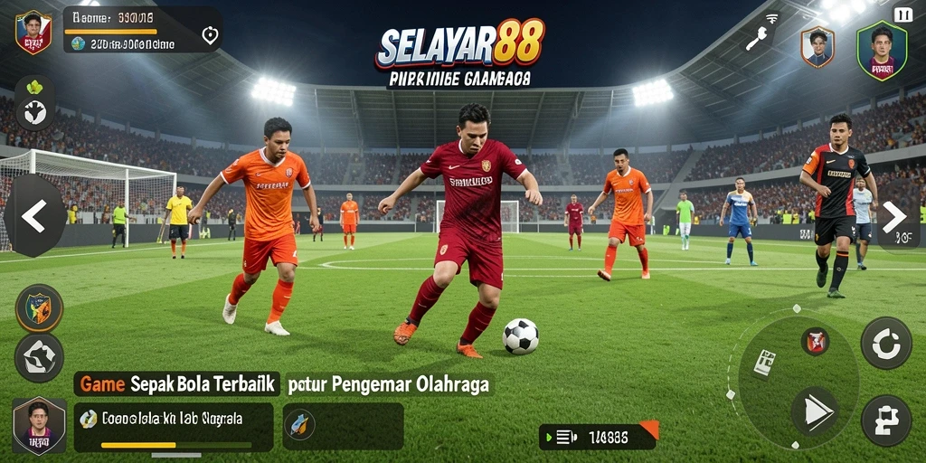 Tampilan permainan sepak bola yang realistis dalam SELAYAR88.