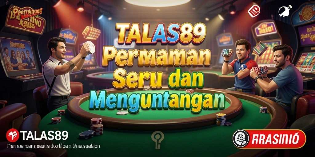 Screenshot utama TALAS89 yang menunjukkan gameplay seru dan grafis menawan.