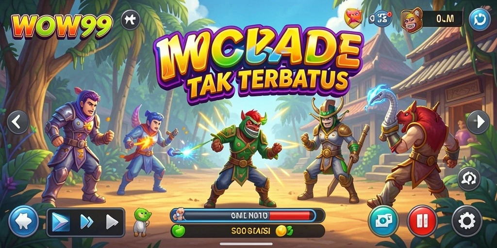 Tampilan gameplay WOW99 yang menyenangkan dan penuh warna.