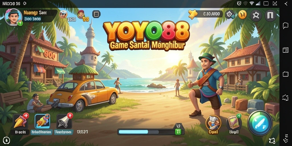 Tangkapan layar gameplay YOYO88 yang penuh warna dan menyenangkan.